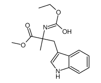 (S)-N-(Ethoxycarbonyl)-α-methyl-D-tryptophan Methyl Ester Structure