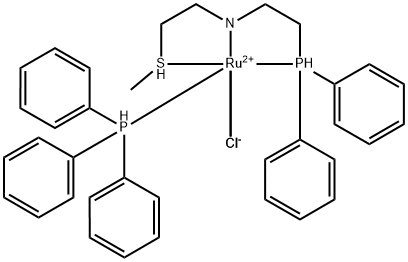 二氯[N-[2-(二苯基膦基-κP)乙基]-2-(甲硫基-κS)乙胺-κN](三苯基膦)钌结构式