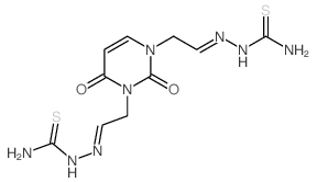 1,3(2H,4H)-Pyrimidinediacetaldehyde,2,4-dioxo-, 1,3-bis(thiosemicarbazone) (8CI)结构式
