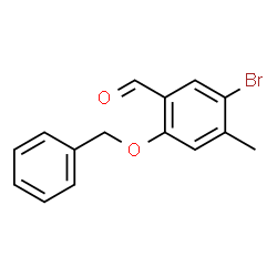 2-(Benzyloxy)-5-bromo-4-methylbenzaldehyde structure