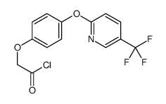 2-[4-[5-(trifluoromethyl)pyridin-2-yl]oxyphenoxy]acetyl chloride结构式