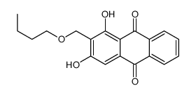 2-(butoxymethyl)-1,3-dihydroxyanthracene-9,10-dione Structure