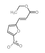 2-Propenoic acid,3-(5-nitro-2-furanyl)-, ethyl ester Structure