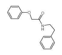 N-phenethyl-2-phenoxy-acetamide结构式