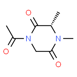2,5-Piperazinedione,1-acetyl-3,4-dimethyl-,(S)-(9CI) structure