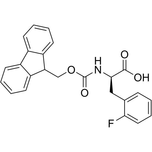 Fmoc-D-2-氟苯丙氨酸结构式
