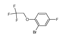 2-bromo-4-fluoro-1-(2,2,2-trifluoroethoxy)benzene结构式