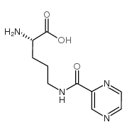 Ndelta-吡嗪基羰基-L-鸟氨酸结构式