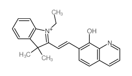 8(7H)-Quinolinone,7-[2-(1-ethyl-1,3-dihydro-3,3-dimethyl-2H-indol-2-ylidene)ethylidene]-结构式