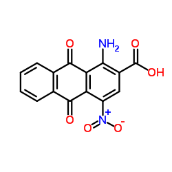 4-硝基-1-氨基蒽醌-2-甲酸结构式