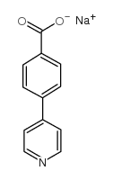 4-(4-吡啶)苯甲酸钠结构式