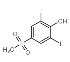 2,6-diiodo-4-methylsulfonylphenol Structure