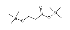 trimethylsilyl 3-(trimethylsilylthio)propanoate结构式