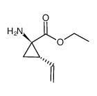 (1R,2S)-REL-1-氨基-2-乙烯基-环丙羧酸乙酯结构式