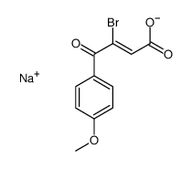 sodium,(E)-3-bromo-4-(4-methoxyphenyl)-4-oxobut-2-enoate结构式