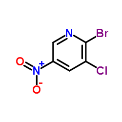 2-溴-3-氯-5-硝基吡啶结构式
