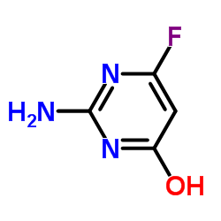 2-氨基-4-羟基-6-氟嘧啶结构式