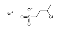 sodium 3-chlorobut-2-ene-1-sulphonate Structure