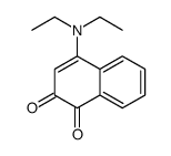 4-(diethylamino)naphthalene-1,2-dione结构式