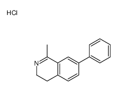 1-methyl-7-phenyl-3,4-dihydroisoquinolin-2-ium,chloride Structure