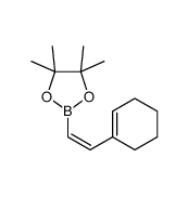 反式-2-(1-环己烯基)乙烯基硼酸频哪醇酯结构式