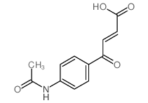 (E)-4-(4-acetamidophenyl)-4-oxo-but-2-enoic acid结构式