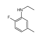Benzenamine, N-ethyl-2-fluoro-5-methyl- (9CI) Structure