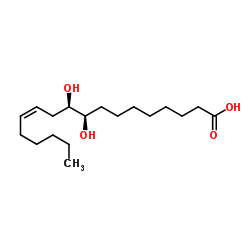(12Z)-9,10-Dihydroxy-12-octadecenoic acid Structure