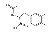 2-acetamido-3-(3,4-difluorophenyl)propanoic acid Structure