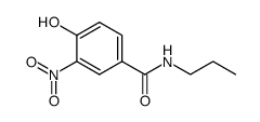 3-Nitro-4-hydroxy-N-(n-propyl)-benzamid结构式