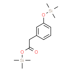 m-(Trimethylsilyloxy)phenylacetic acid trimethylsilyl ester Structure