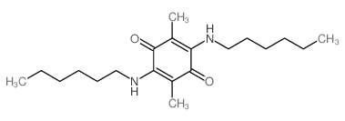 2,5-Cyclohexadiene-1,4-dione,2,5-bis(hexylamino)-3,6-dimethyl-结构式