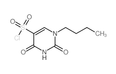 5-Pyrimidinesulfonylchloride, 1-butyl-1,2,3,4-tetrahydro-2,4-dioxo- Structure