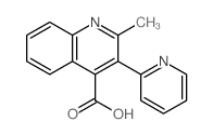 2-methyl-3-pyridin-2-yl-quinoline-4-carboxylic acid结构式
