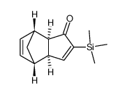 (-)-(1R,2R,6S,7S)-4-(trimethylsilyl)tricyclo[5.2.1.02,6]-deca-4,8-dien-3-one结构式