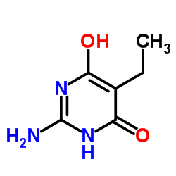 2-Amino-5-ethyl-6-hydroxypyrimidin-4(3H)-one structure