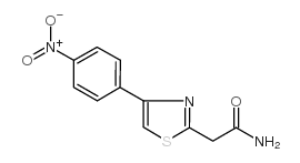 2-[4-(4-硝基苯基)-1,3-噻唑-2-基]乙酰胺结构式