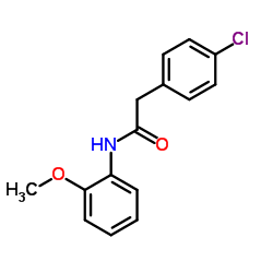2-(4-Chlorophenyl)-N-(2-methoxyphenyl)acetamide结构式