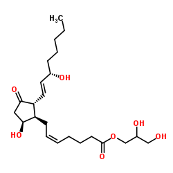 Prostaglandin D2 1-glyceryl ester Structure