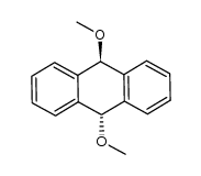 trans-9,10-dihydro-9,10-dimethoxyanthracene结构式