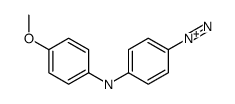 4-[(4-methoxyphenyl)amino]benzenediazonium Structure