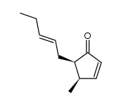 4-methyl-5-(2Z-pentenyl)-2-cyclopentenone结构式
