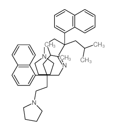 Pyrrolidine, 1,1-(delta,delta-nitriloditetramethylene)bis(gamma-isobutyl-gamma-(1-naphthyl)- Structure