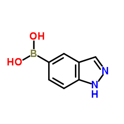 1H-Indazol-5-ylboronic acid Structure