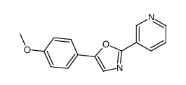 5-(4-methoxyphenyl)-2-pyridin-3-yl-1,3-oxazole Structure