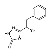 5-(1-bromo-2-phenyl-ethyl)-3H-[1,3,4]oxadiazol-2-one Structure