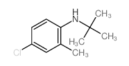 Benzenamine, 4-chloro-N-(1,1-dimethylethyl)-2-methyl- Structure