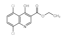 5,8-二氯-4-羟基喹啉-3-羧酸乙酯结构式