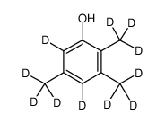 2,3,5-三甲基苯酚-D11结构式