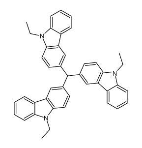 3-[bis(9-ethylcarbazol-3-yl)methyl]-9-ethylcarbazole Structure